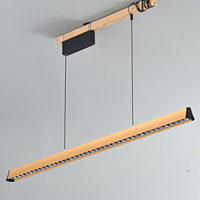 25.2W/28.8W/34.2W Gray Or Gold Color Linear Pendant Light