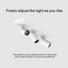 360 Degree Rotation Square AC220-240V LED Downlight Die-Cast Aluminum CCT 2700K 3000K 3500K 4000K 5000K LED Recessed Spotlight