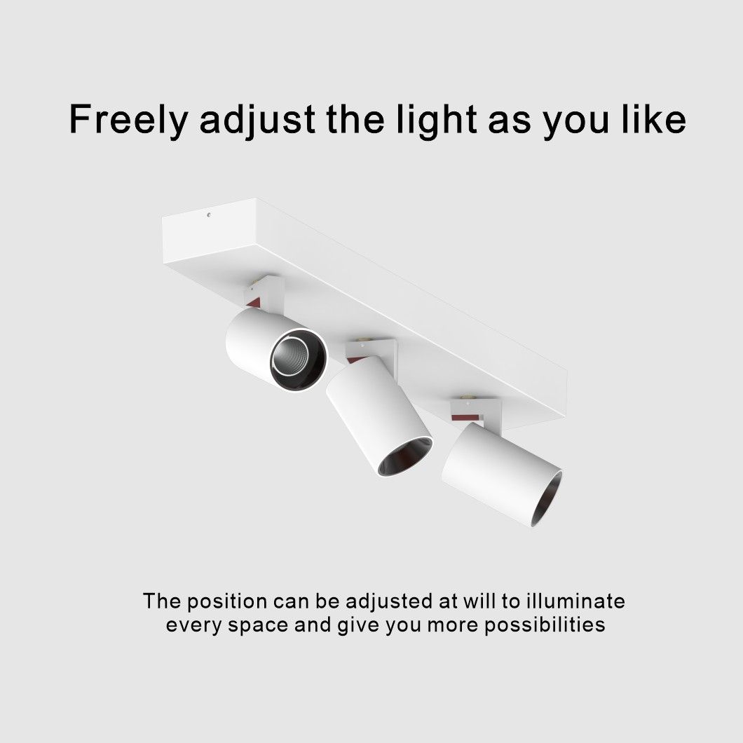 360 Degree Rotation Square AC220-240V LED Downlight Die-Cast Aluminum CCT 2700K 3000K 3500K 4000K 5000K LED Recessed Spotlight