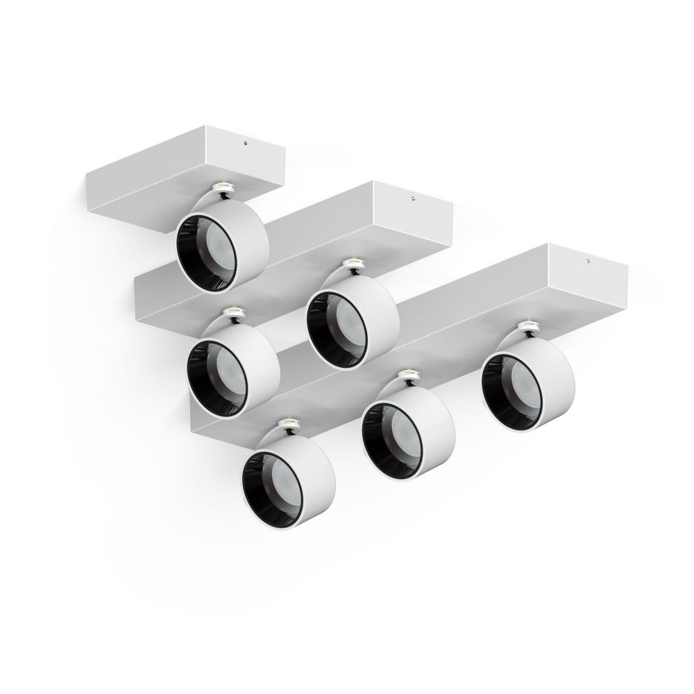 Rectangular White Recessed Trim Mounted LED Single Double Triple Heads COB Square Ceiling Light Downlight Gimbal Spot Light