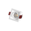 Single Head White Dimmable Recessed Trimless Fixed LED Grille Light 5W 10W 15W 20W Square Adjustable Dimmable LED Downlight
