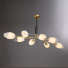 Copper Original Color Circle Pendant Light Nordic Style Luminous Hanging Lamp Decoration G4 Bulb Lights Brass Chandelier