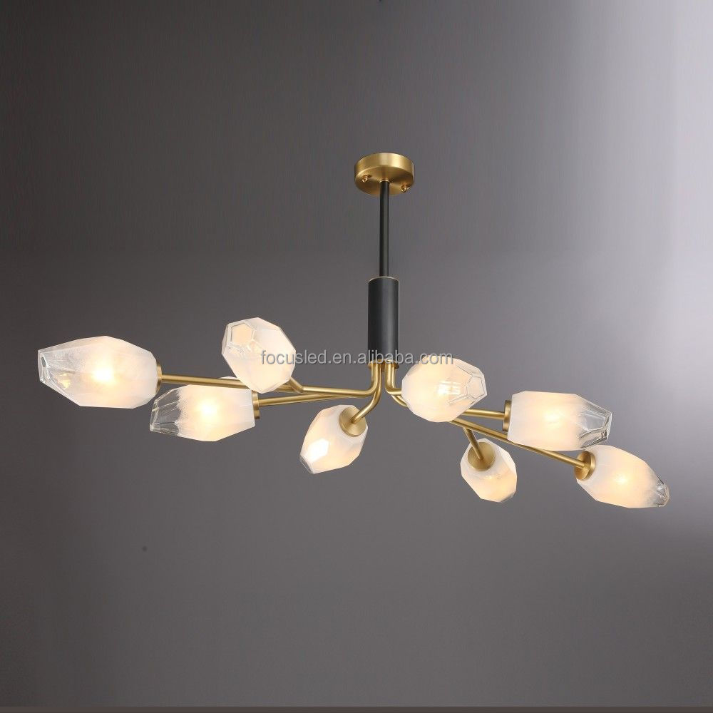 Copper Original Color Circle Pendant Light Nordic Style Luminous Hanging Lamp Decoration G4 Bulb Lights Brass Chandelier