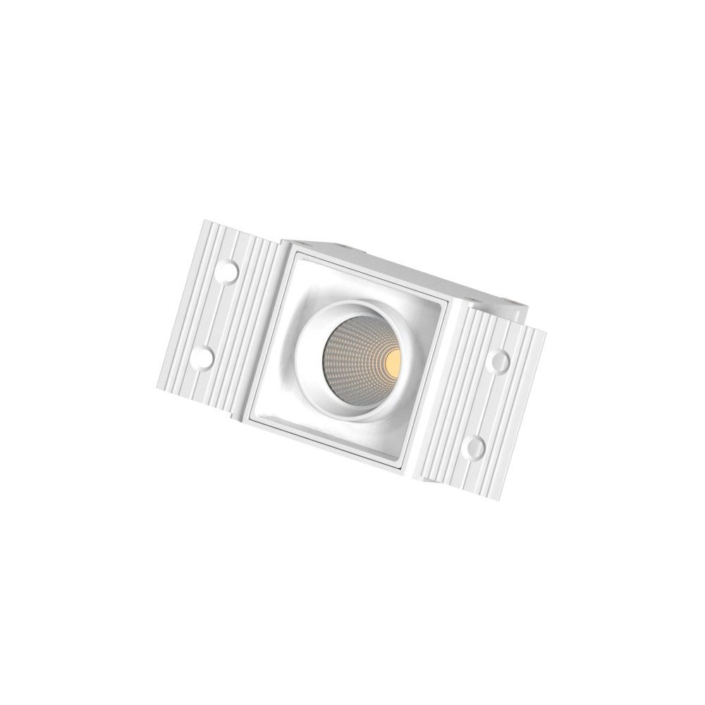 Single Head White Dimmable Recessed Trimless Fixed LED Grille Light 5W 10W 15W 20W Square Adjustable Dimmable LED Downlight