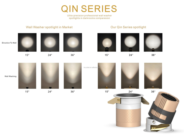 European Anti Glare Bedroom Recessed Trim Fixed 12W LED Ceiling Downlight Kitchen Indoor Variable Dimmable White Spot Lights