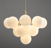 Copper Original Color Circle Pendant Light Nordic Style Luminous Hanging Lamp Decoration G4 Bulb Lights Brass Chandelier