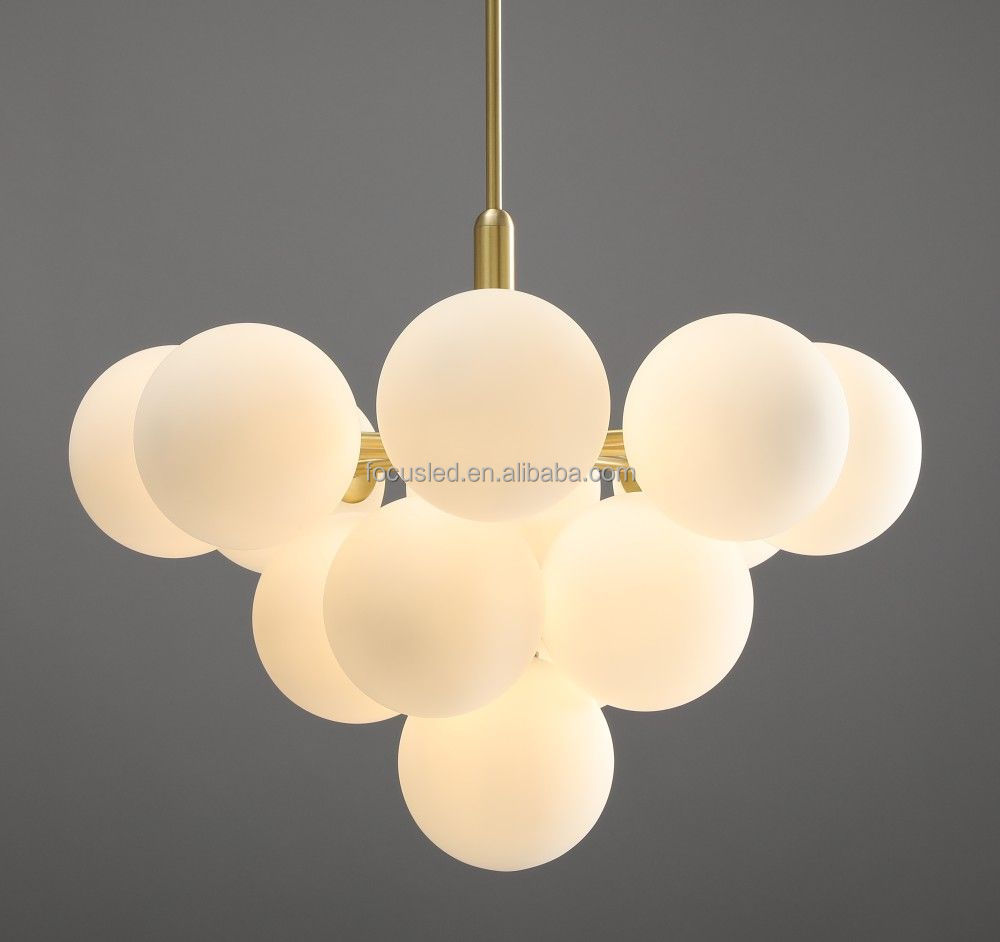Copper Original Color Circle Pendant Light Nordic Style Luminous Hanging Lamp Decoration G4 Bulb Lights Brass Chandelier