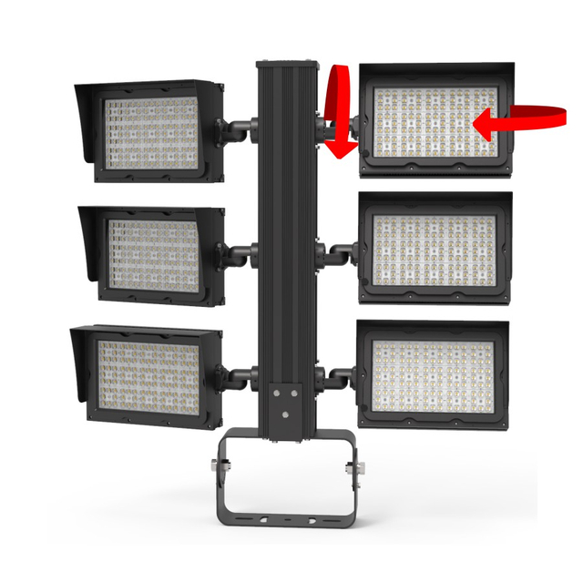 300W 600W 900W 1200W 1800W High Mast Pole Sport Arena Portable Used LED Tennis Court Stadium Football Field Lighting for Football Field Tennis Court