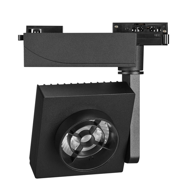 Black Color High Bright Anti Glare 35W Ra80 Ra90 Ra97 COB LED Spotlight COB LED Square Track Spot Light