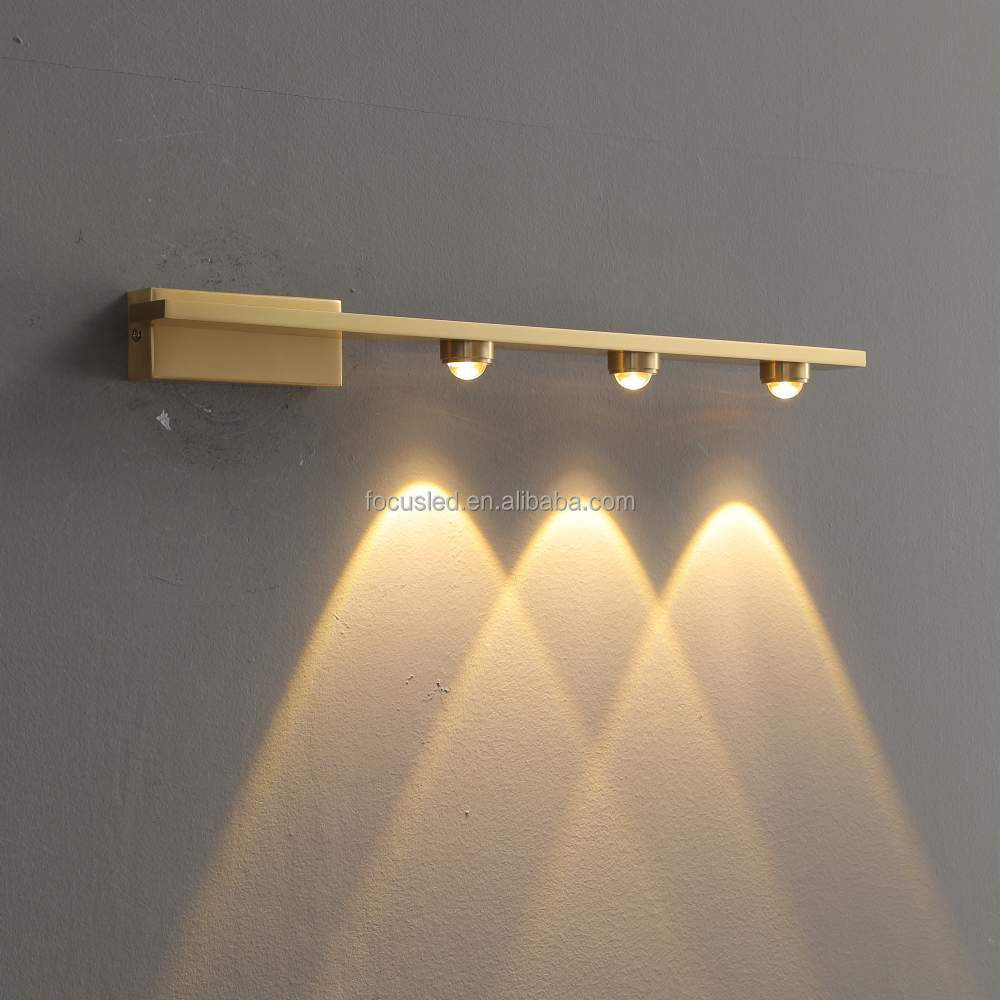 Living Room Corridor Indoor Outdoor Lighting Modern Luxury Wall Lamp Metal Base Copper Original Color And Clear Glass Wall Light