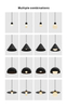 Guo Series 4 Bulbs 3 Reflectors Free Combine DIY for Any Space Ceiling Down Light