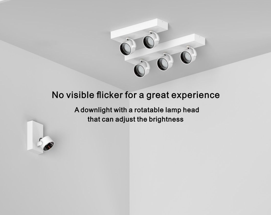 Rectangular White Recessed Trim Mounted LED Single Double Triple Heads COB Square Ceiling Light Downlight Gimbal Spot Light