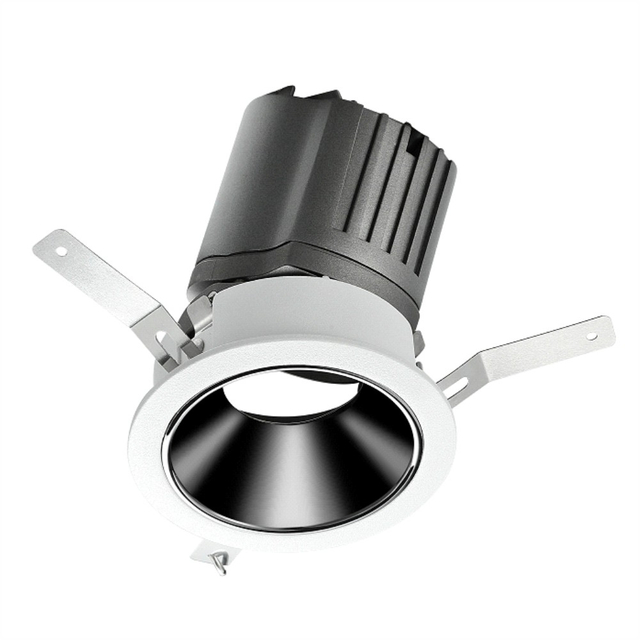 12W 20W 30W Anti Glare Ceiling Mounted Spot Light Comercial Lighting COB Recessed LED Downlight, Indoor Anti Glare COB LED Spotlight