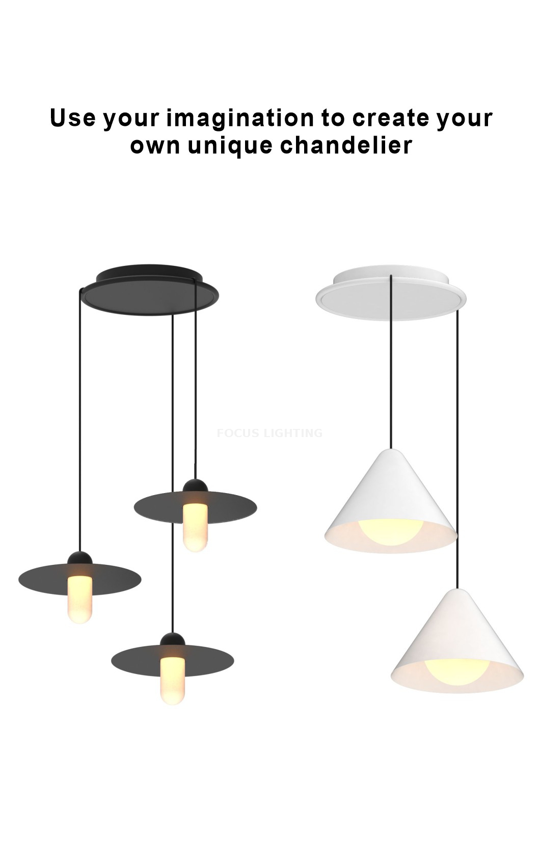 Guo Series 4 Bulbs 3 Reflectors Free Combine DIY for Any Space Ceiling Down Light