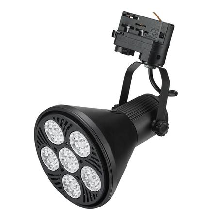 45W 60W Black E26 E27 PAR 38 Track Mounted Luminaries Light ETL Track Head LED PAR38 Track Light for Jewelry/clothing/shoe/chain store