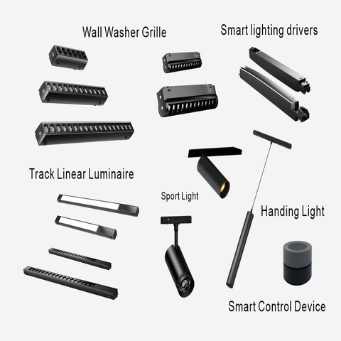 Ultra Slim Tang Series Magnetic Track Light​ for Low Ceiling Building Retrofit