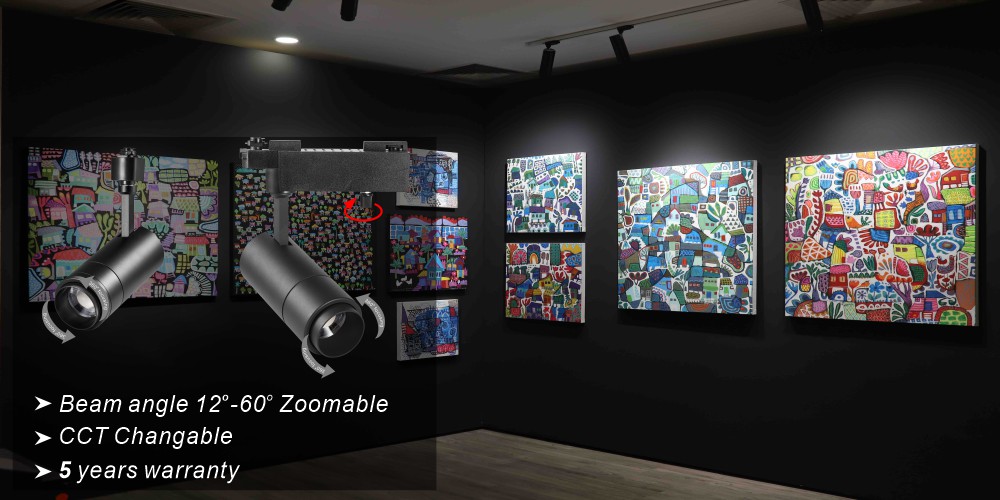 zoomable cob led track light