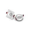 Lin Series Recessed Surface Mounted Round Or Square Shape Anti Glare Ultra Thin Slim Downlight