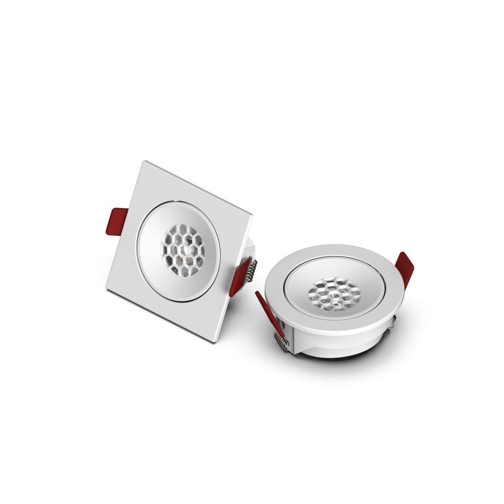 Lin Series Recessed Surface Mounted Round Or Square Shape Anti Glare Ultra Thin Slim Downlight