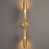 Living Room Corridor Indoor Outdoor Lighting Modern Luxury Wall Lamp Metal Base Copper Original Color And Clear Glass Wall Light